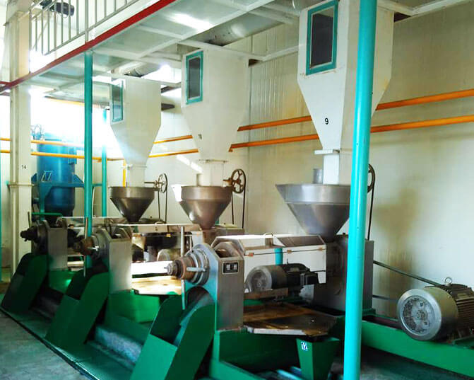 a set of palm oil pressing equipment