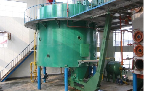 Horizontal rotation extractor of leaching equipment