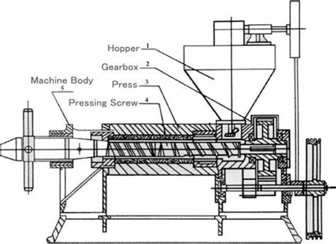 Structure of peanut oil squeezing machine