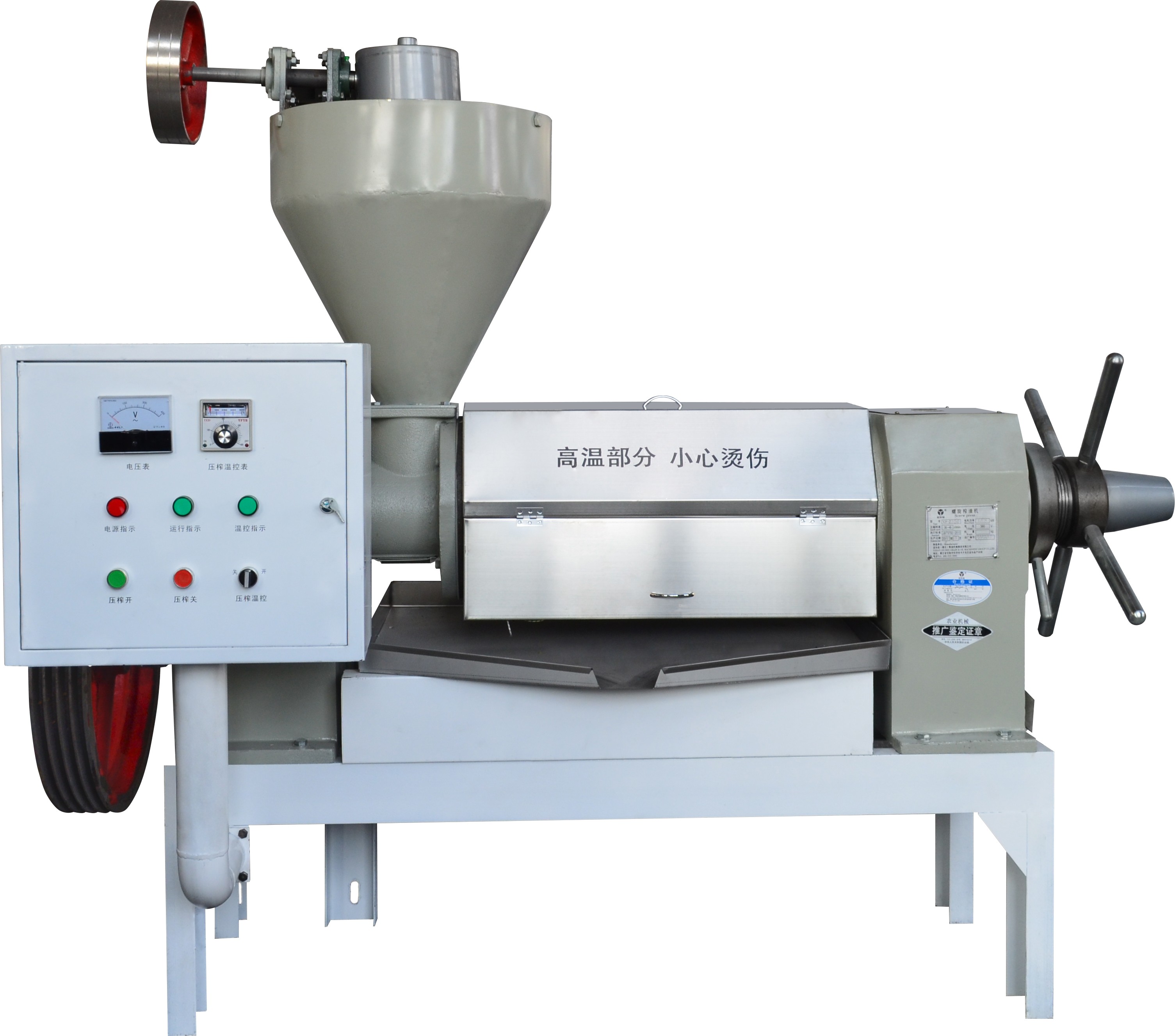 Automatic temperature control oil press